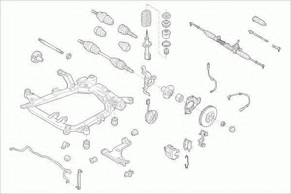 ZF PARTS OPELASTRAFZ021 Рульове управління; Підвіска колеса