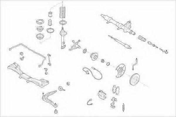 ZF PARTS BMW3FZ006 Рульове управління; Підвіска колеса