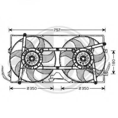 DIEDERICHS 2270001 Вентилятор, охолодження двигуна