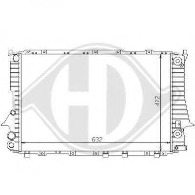 DIEDERICHS 8101136 Радіатор, охолодження двигуна