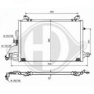 DIEDERICHS 8102201 Конденсатор, кондиціонер