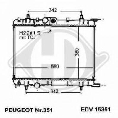 DIEDERICHS 8104189 Радіатор, охолодження двигуна