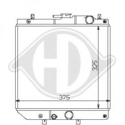 DIEDERICHS 8108110 Радіатор, охолодження двигуна