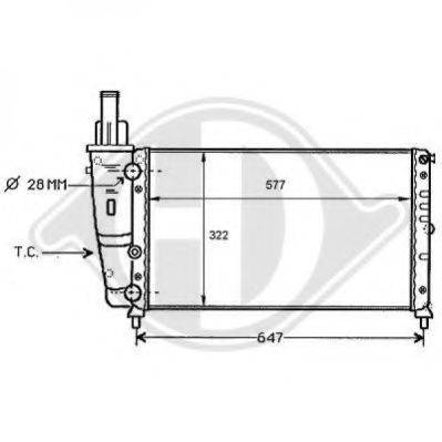 DIEDERICHS 8109158 Радіатор, охолодження двигуна