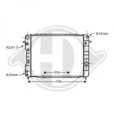 DIEDERICHS 8125222 Радіатор, охолодження двигуна