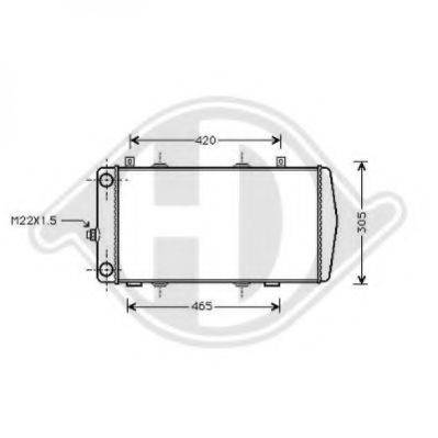 DIEDERICHS 8134105 Радіатор, охолодження двигуна