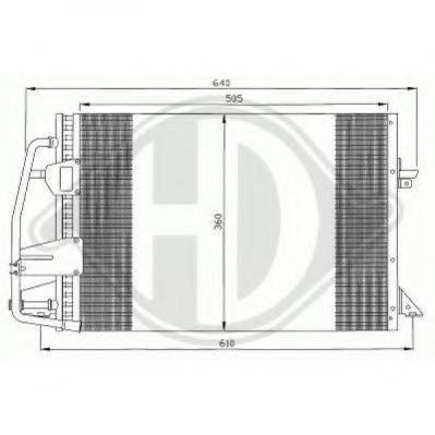 DIEDERICHS 8141400 Конденсатор, кондиціонер