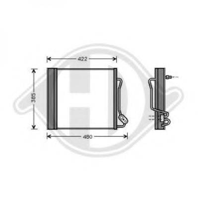 DIEDERICHS 8160500 Конденсатор, кондиціонер