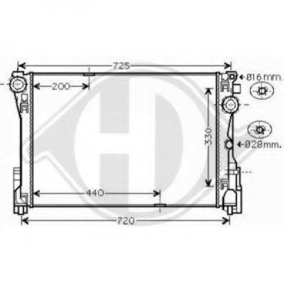 DIEDERICHS 8167207 Радіатор, охолодження двигуна