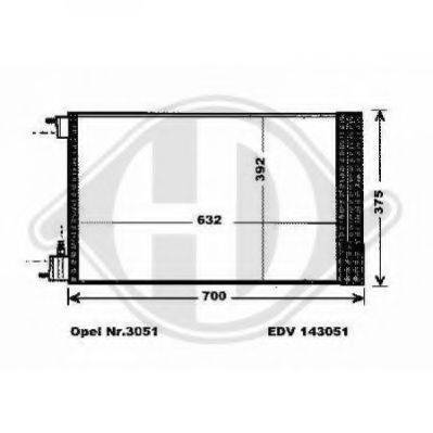 DIEDERICHS 8182600 Конденсатор, кондиціонер