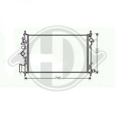 DIEDERICHS 8182607 Радіатор, охолодження двигуна