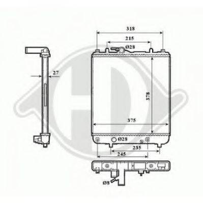 DIEDERICHS 8186506 Радіатор, охолодження двигуна