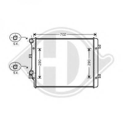 DIEDERICHS 8221406 Радіатор, охолодження двигуна