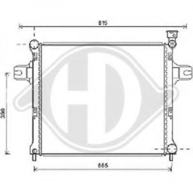 DIEDERICHS 8261213 Радіатор, охолодження двигуна
