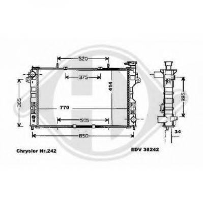 DIEDERICHS 8262206 Радіатор, охолодження двигуна