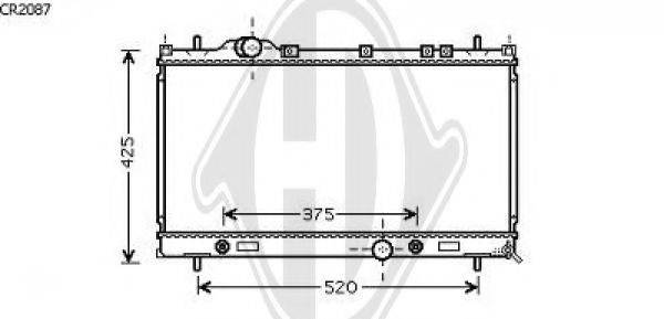 DIEDERICHS 8263001 Радіатор, охолодження двигуна