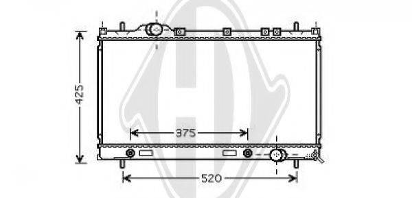 DIEDERICHS 8263002 Радіатор, охолодження двигуна