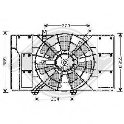 DIEDERICHS 8263003 Вентилятор, конденсатор кондиціонера