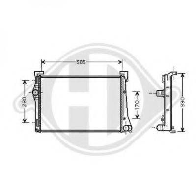 DIEDERICHS 8345409 Радіатор, охолодження двигуна