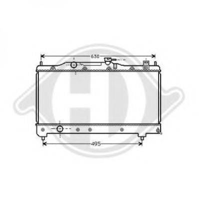 DIEDERICHS 8500186 Радіатор, охолодження двигуна
