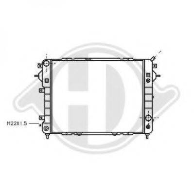 DIEDERICHS 8503842 Радіатор, охолодження двигуна