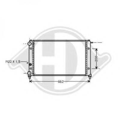 DIEDERICHS 8504816 Радіатор, охолодження двигуна