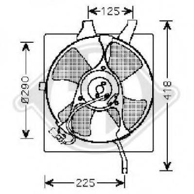 DIEDERICHS 8528002 Вентилятор, конденсатор кондиціонера