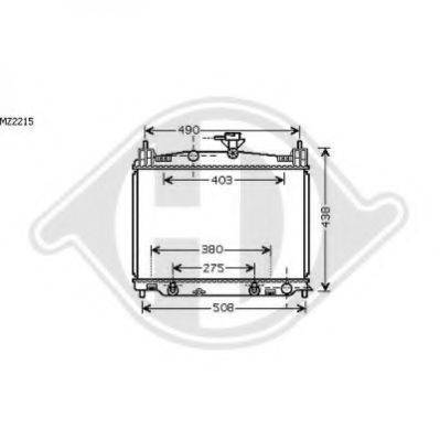 DIEDERICHS 8560504 Радіатор, охолодження двигуна