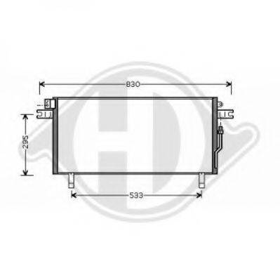 DIEDERICHS 8601608 Конденсатор, кондиціонер