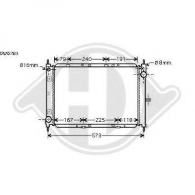 DIEDERICHS 8602408 Радіатор, охолодження двигуна