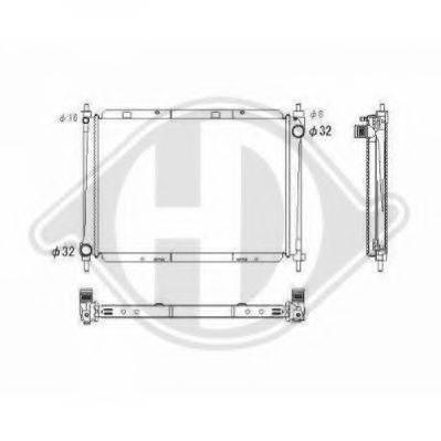 DIEDERICHS 8602409 Радіатор, охолодження двигуна