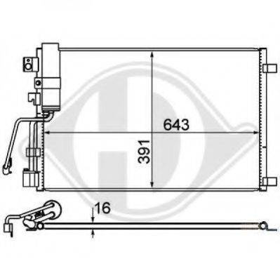 DIEDERICHS 8604502 Конденсатор, кондиціонер