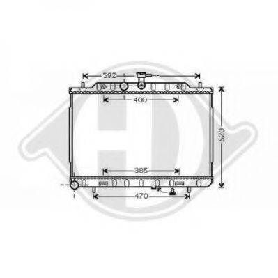 DIEDERICHS 8608608 Радіатор, охолодження двигуна