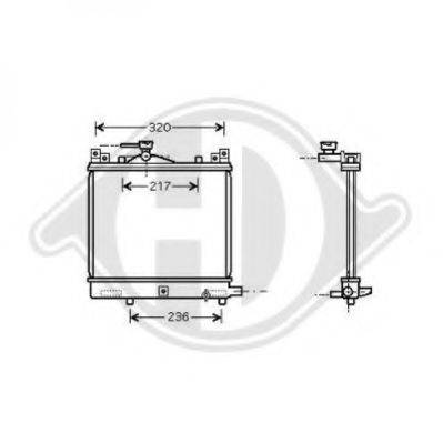 DIEDERICHS 8642586 Радіатор, охолодження двигуна