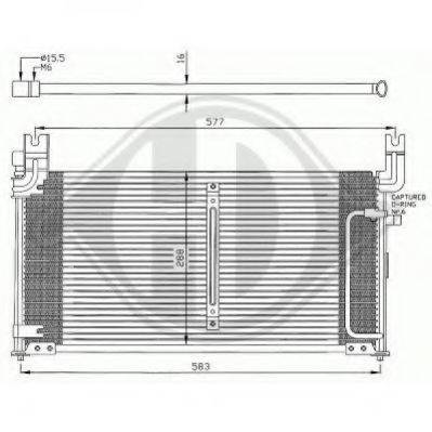 DIEDERICHS 8645000 Конденсатор, кондиціонер