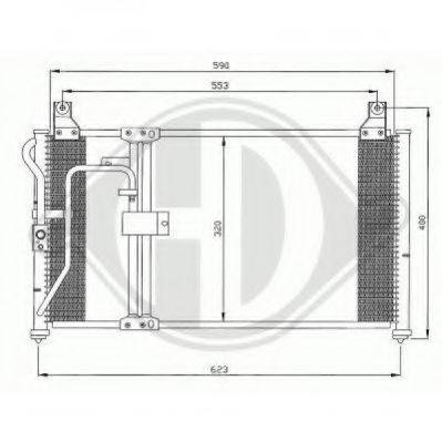 DIEDERICHS 8653100 Конденсатор, кондиціонер