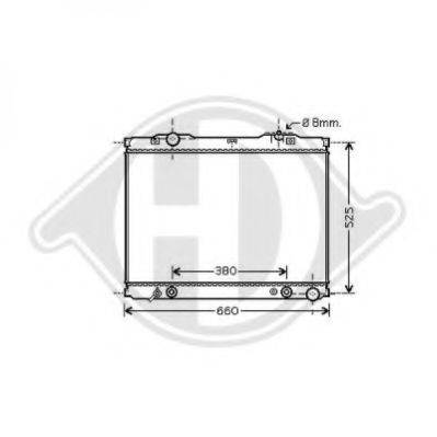 DIEDERICHS 8658506 Радіатор, охолодження двигуна