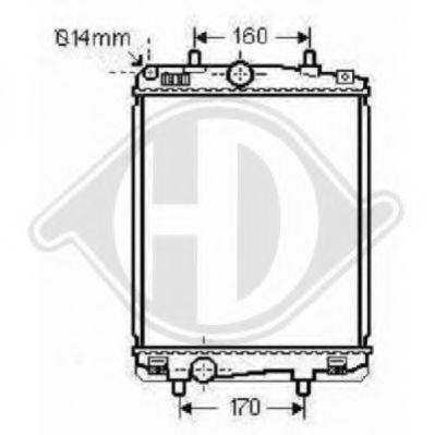 DIEDERICHS 8660006 Радіатор, охолодження двигуна
