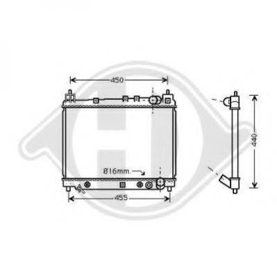 DIEDERICHS 8660553 Радіатор, охолодження двигуна