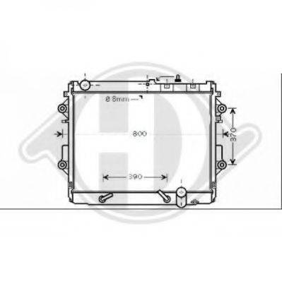 DIEDERICHS 8667485 Радіатор, охолодження двигуна