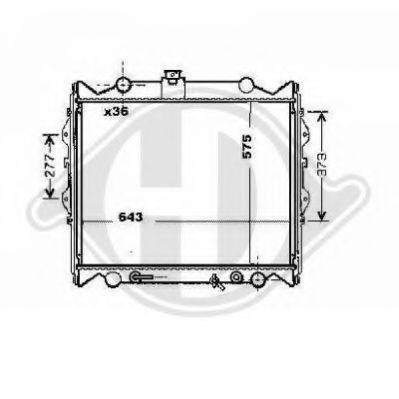 DIEDERICHS 8668290 Радіатор, охолодження двигуна
