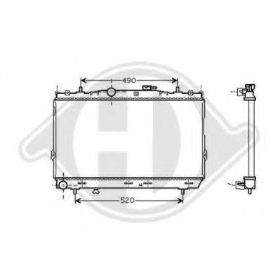 DIEDERICHS 8684606 Радіатор, охолодження двигуна