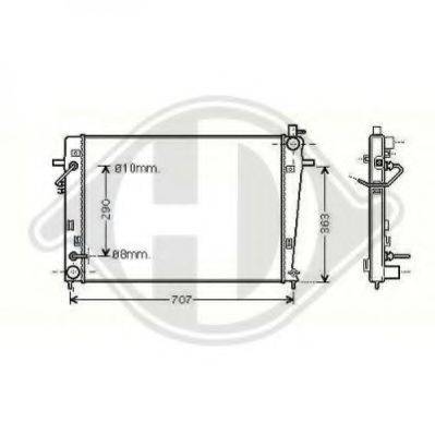 DIEDERICHS 8686006 Радіатор, охолодження двигуна