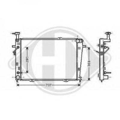 DIEDERICHS 8686007 Радіатор, охолодження двигуна