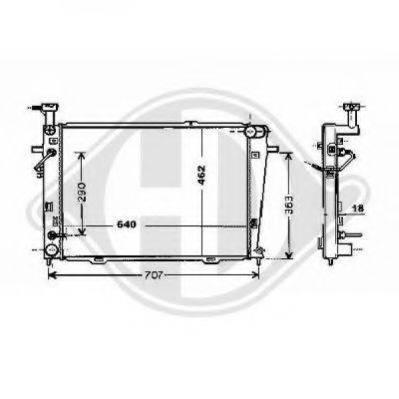 DIEDERICHS 8686009 Радіатор, охолодження двигуна