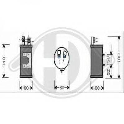 DIEDERICHS 8743003 Осушувач, кондиціонер