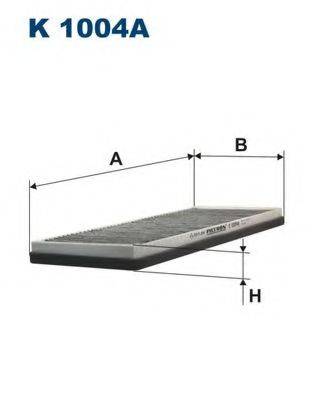 FILTRON K1004A Фільтр, повітря у внутрішньому просторі