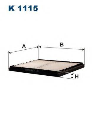 FILTRON K1115 Фільтр, повітря у внутрішньому просторі