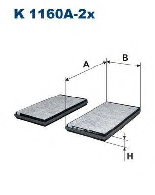 FILTRON K1160A2X Фільтр, повітря у внутрішньому просторі