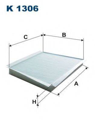 FILTRON K1306 Фільтр, повітря у внутрішньому просторі